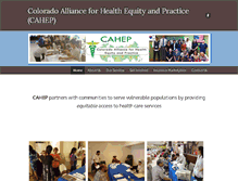 Tablet Screenshot of cahep-denver.org